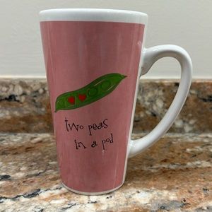 “Two Peas In A Pod” tall coffee mug